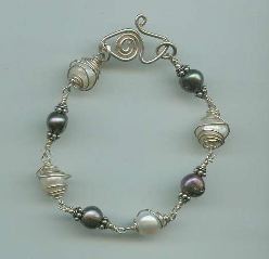 wrapped freshwater pearls