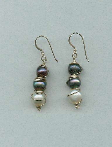 stacked freshwater pearls
