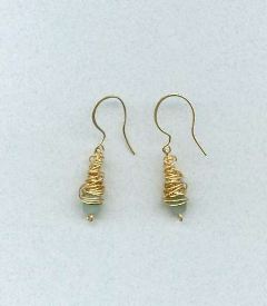 amazonite in gold filled wrap