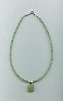 aventurine with amazonite pendant