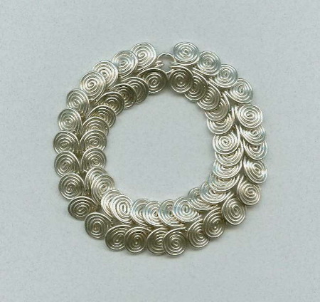 sterling coiled bracelet