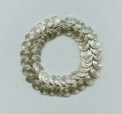 sterling coiled bracelet