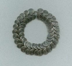 antiqued silver coils