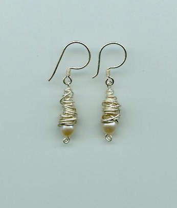 silver wrapped pearl