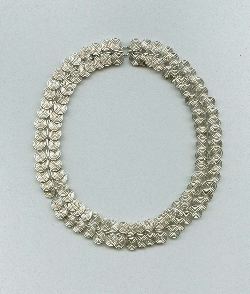 silver coiled necklace